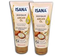TOPDeal ISANA Bodybalm Olio di Argan Lozione per il corpo, 2 x 200 ml