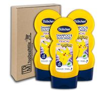 TopDealMile - Confezione scorta per shampoo e gel doccia per bambini Pikatchu 3 x 230 ml