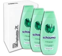 TopDealMile - Confezione scorta per shampoo Schauma 7 erbe, 3 x 400 ml