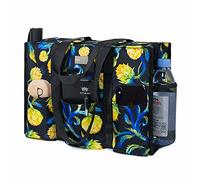 TOPDesign - Borsa tote impermeabile con 13 tasche esterne e interne, chiusura superiore con cerniera e supporto inferiore spesso, ideale per donne lavoratrici, insegnanti, infermiere, contabili