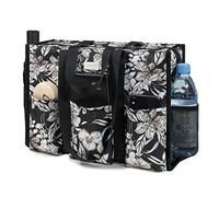 TOPDesign - Borsa tote impermeabile con 13 tasche esterne e interne, chiusura superiore con cerniera e supporto inferiore spesso (Bella di giorno)