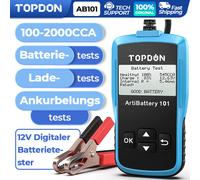TOPDON AB101 Tester per batteria auto Tensione 12V Caricabatterie automatico