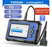 TOPDON AD600S KFZ OBD2 dispositivo diagnostico auto scanner 8Servizi tedesco 32G