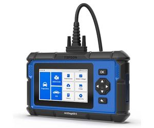 TOPDON AD600S Scanner OBD2 - Strumento di Diagnosi Auto Professionale per Motore/ABS/SRS/Cambio, 9 Funzioni di Reset (Olio/Freni/BMS/DPF/Codifica Iniettori), Aggiornamenti Gratuiti a Vita