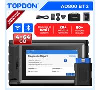 TOPDON AD800 BT 2.0 Dispositivo diagnostico OBD2 per auto Aggiornamento gratuito