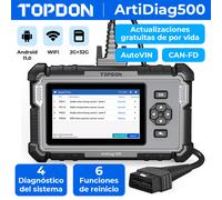 TOPDON ArtiDiag500 2.0 KFZ Dispositivo diagnostico OBD2 6Servizi 4Sistema