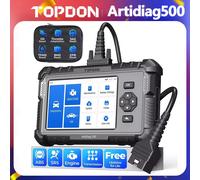TOPDON ArtiDiag500 Scanner Diagnostico OBD2 per 4 Sistemi con 6 Funzioni di Reset SAS/TPMS/BMS/EPB, Strumento Diagnostico Auto con Aggiornamento Gratuito