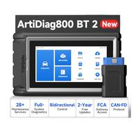 TOPDON ArtiDiag800 BT V2.0, strumento diagnostico per auto, nuovo test attivo, con tutti i sistemi, scanner OBD2 con 28 servizi di manutenzione, reset olio, EPB/SAS/TPMS/DPF, scanner diagnostico senza