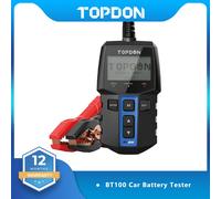 TOPDON BT100 12V Tester batteria per auto Analizzatore tester batteria diagnostica automobilistica digitale Strumento scanner di ricarica avviamento veicolo