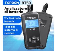 TOPDON BT50 12V tester batteria auto dispositivo diagnostico digitale di test