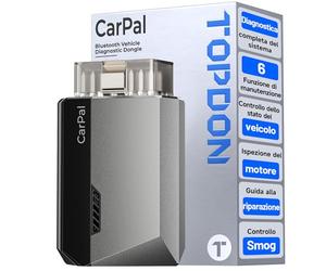 TOPDON CarPal-A OBD2 Auto Diagnostica, Bluetooth Diagnosi Auto Professionale in Italiano, 6 Servizi di Reset, AutoVIN, Ispezione Motore, Controllo Smog, Guida alle Riparazioni