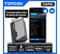 TOPDON Carpal-E Auto OBD2 dispositivo diagnostico scanner Bluetooth AutoVIN TPMS
