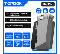 TOPDON CarPal-E Dispositivo diagnostico OBD2 per auto Tutti i sistemi Bluetooth