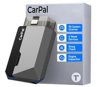 TOPDON CarPal scanner obd2 bluetooth per iOS e Android, auto diagnostica per Sistema Completo, 6 Funzioni di Reset, controllo smog, guida di riparazione, 1 anno di aggiornamenti gratuiti