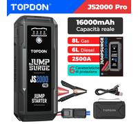 TOPDON JS2000 Pro 2500A Auto Starthilfe Jump Starter Booster Powerbank Diesel