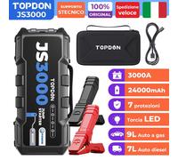 TOPDON JS3000 3000A Jump Starter Caricabatterie Booster Powerbank Jump Starter