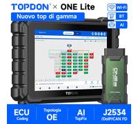 TOPDON ONE Lite scanner OBD2 2026 con codifica ECU per 10 marche e aggiornamenti