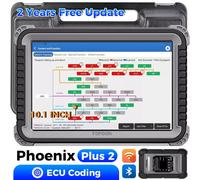 TOPDON Phoenix Plus 2 Chiave bidirezionale Codifica online Scanner OBD2 Strumento diagnostico per auto Scanner Scansione automatica Strumento di riparazione per test attivo