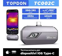 TOPDON TC002C termocamera fotocamera infrarossi iOS tipo C Iphone15/16 iPad 40mk