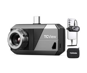 TOPDON Termocamera TS001 per Android, lente regolabile da 9mm, campo di osservazione da 0,1 a 500 metri, 512 x 384 IR, 25Hz, Termocamera con messa a fuoco manuale per applicazioni elettriche, esterni