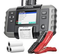 TOPDON Tester Batteria Auto BT600,Tester di Avviamento 12V/24V 100 a 2000 CCA,Tester di Ricarica,Stampa dei Rapporti di Prova