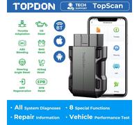 TOPDON TopScan Lite Scanner Diagnostico Intelligente con Guida Riparazione DTC, Lettore Codici OBD2 Bluetooth, Test Attivo Sistema Completo