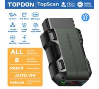 TOPDON TopScan Lite Scanner, Strumento Diagnostico Intelligente, Guida alla Riparazione DTC, Lettore di Codici OBD2 Bluetooth, Test Attivo del Sistema Completo