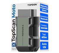 TOPDON TOPSCAN MOTO Scanner Diagnostico OBD2 per Moto - Strumento Diagnostico Wireless Bluetooth per Moto per BMW, Ducati, Harley-Davidson - Lettore di Codici Completo per Moto con AutoVIN