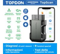 TOPDON TopScan OBD2 Strumento diagnostico per auto Tutti i sistemi DTC Scanner