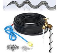 TOPDURE TDSF1-K Nastro termico autoregolante per tetti, 5 W/m, nastro termico per tubi, ideale per la prevenzione delle dige di ghiaccio su tetti e grondaie, 7,1 m