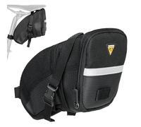 Topeak Aero Wedge Strap Mount, LG Pack Uomo, Nero, Large 0.48-1.97 litres