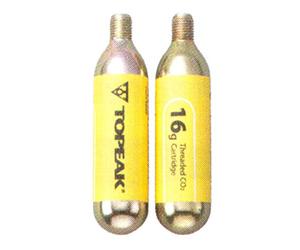 Topeak - Cartucce filettate CO2,16 g (Confezione da 2)