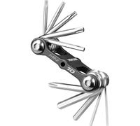 Topeak Mini 10 Chiave Multiuso, 10 Funzioni, con Custodia, Nero, Taglia Unica