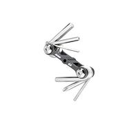 Topeak Attrezzo pieghevole Mini 6, Colore Nero/Nero-Argento, S