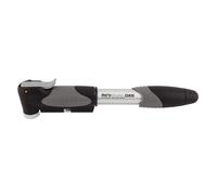 Topeak Mini Doppio Dxg Telaio Pompa Presta & Valvola Schrader W/Calibro Argento