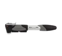 Topeak Mini Doppio Dxg Telaio Pompa Presta & Valvola Schrader W/Calibro Argento