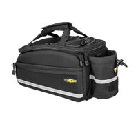 Topeak MTX TrunkBag EX (MTX 2.0) con TrunkLock, 8 l, con sistema QuickTrack, portabottiglie, tracolla e dettagli riflettenti, nero