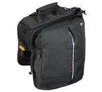 Topeak MTX TrunkBag EXP (MTX 2.0) con TrunkLock, 16,6 l, con sistema QuickTrack, tasche laterali pieghevoli, portabottiglie e tracolla, nero