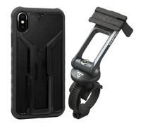Topeak Ridecase - Custodia per iPhone X/XS con supporto per bicicletta, colore: Nero/Grigio