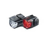 Topeak - Set Illuminazione High Lite Race, Nero, 7 x 3.6 x 3.8 cm, tms067