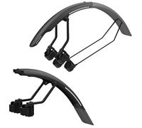 TOPEAK Tetra, Set parafanghi Unisex Adulto, Nero/Grigio, R1 + R2