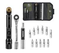 Topeak Torq Rocket MiniX Chiave dinamometrica - 1-6 Nm regolabile con 11 punte e custodia per il trasporto