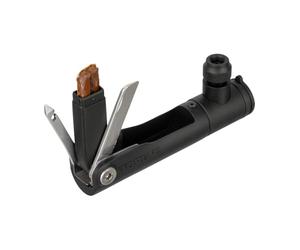 Topeak Tubi miniX, kit riparazione tubeless con inflatore CO2 integrato, plug tool, coltello, plug da 3,5 mm e custodia