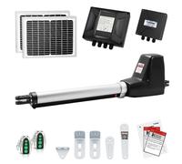 TOPENS AT6131S - Apricancello a battente singolo, a energia solare, motore automatico per cancelli a battente singola fino a 5,5 m, azionatore elettrico per cancelli carrai, alimentato a corrente