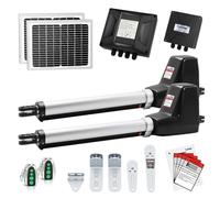 TOPENS AT6132S - Apriporta a doppio battente solare, motore automatico per cancelli a doppia battente fino a 5,5 m per braccio, azionatore elettrico per cancelli carrai, alimentazione a corrente