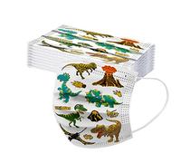 TOPEREUR 50-100 paradenti per bambini, usa e getta, stampa 3D, protezione per bocca e naso, maschera colorata per paradenti spaziali, stelle, motivo a 3 strati, una volta MNS, bandana, sciarpe per
