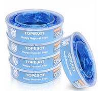 TopEsct 5 Pezzi Ricarica Mangiapannolini è compatibile con Angelcare, Maialino Foppapedretti e LitterLocker II, non adatta per Dress Up, Classic XL, Tecnologia antiodore EVOH (confezione da 5)
