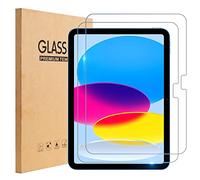 TOPESCT Confezione da 2 pellicole protettive per iPad di 10a generazione (10,9", modello 2022, 10a generazione), pellicola in vetro temperato 9H, antigraffio (2)