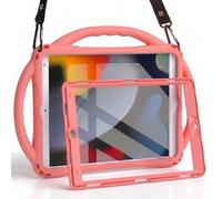 TOPESCT Custodia per bambini per iPad da 10,2 pollici di 9a/8a/7a generazione, realizzata in silicone adatto ai bambini, con protezione schermo integrata, custodia antiurto con manico e supporto per
