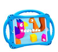 TopEsct - Custodia per iPad Mini 5 4 3 2 1, in silicone a prova di bambino per tutti i tipi di iPad Mini, maniglia di supporto incorporata, viene fornita con una cinghia. Blu Scarpette a strappo Voltaic 3 Velcro Fade - Bambini